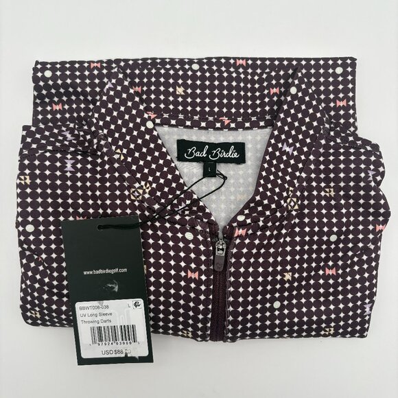 NWT Womens Size L Bad Birdie Blade UV 1/4 Zip Long Sleeve Golf Tennis Pullover - Picture 5 of 6